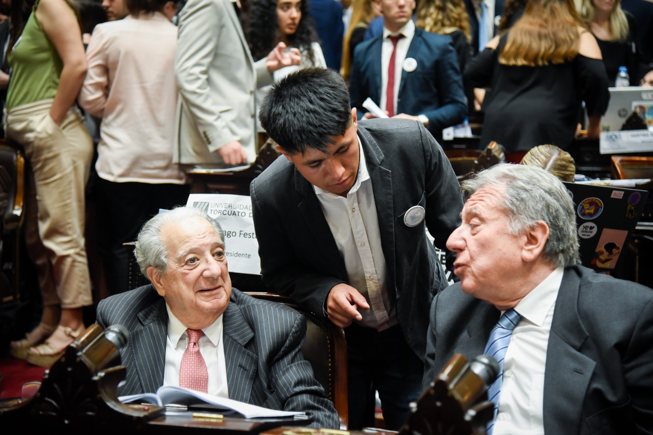 Los diputados de la Nación (MC) Ricardo Marcos y Humberto Roggero.