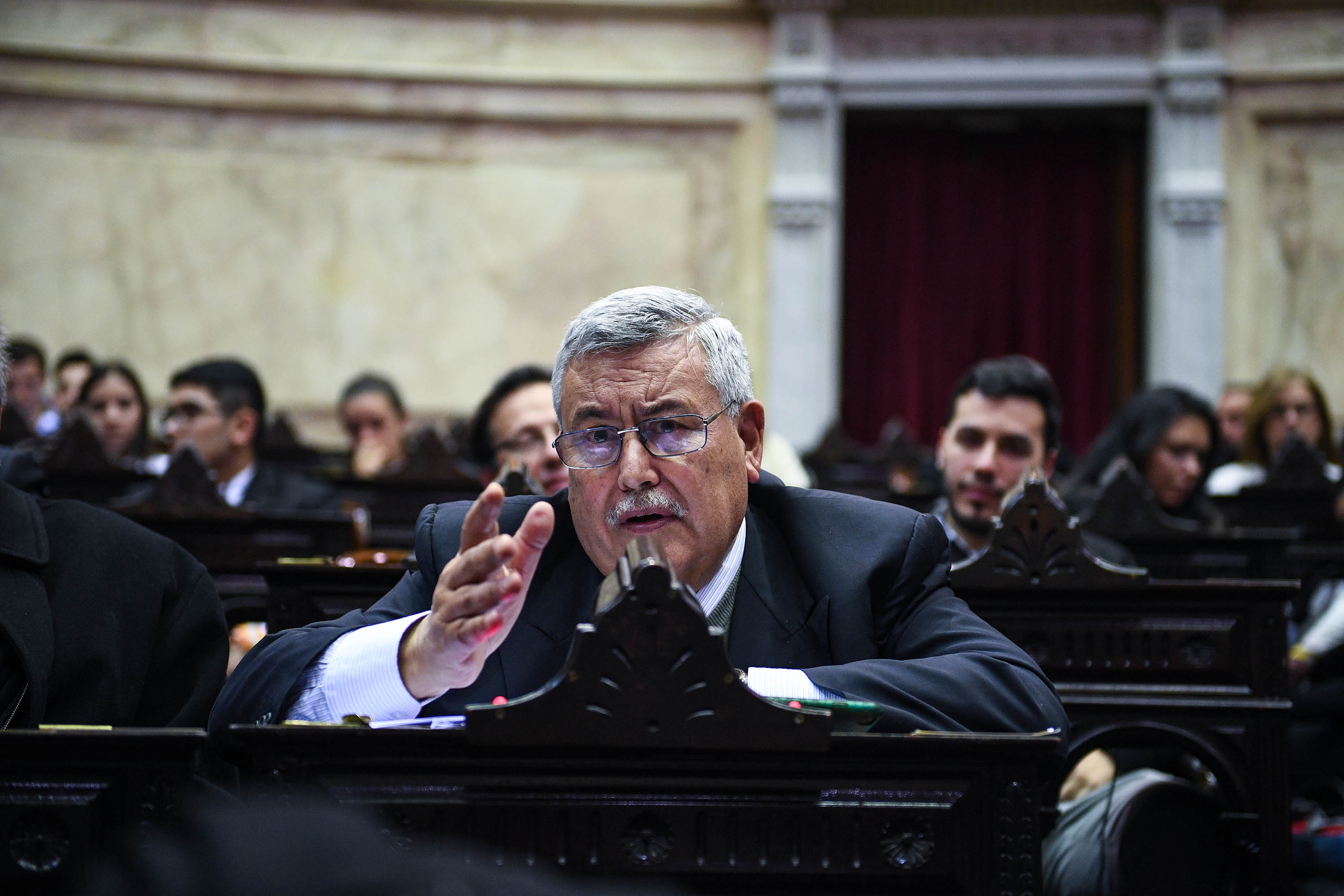 El diputado de la Nación (MC) Horacio Pernasetti en el recinto.